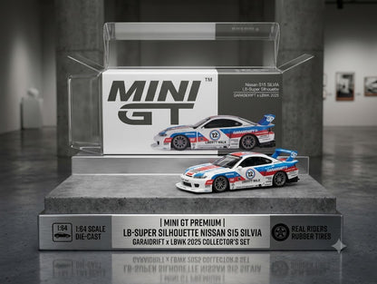 MINI GT Nissan S15 Silvia LB-Super Silhouette Gara Drift x LBWK 2025 🏎️