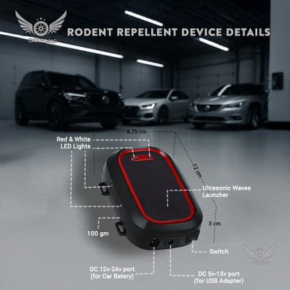 Garage 360™ | Ultrasonic Rat & Mouse Repellent for Cars