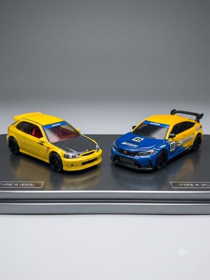 Hot Wheels Premium Car Culture ’99 Honda Civic Type R (EK9) & Honda Civic Type R 2-Pack 🏎️