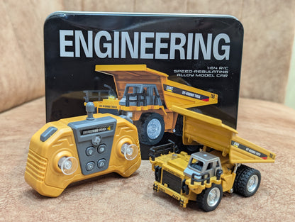 1:64 RC Speed-Regulating Alloy Model Dump Truck