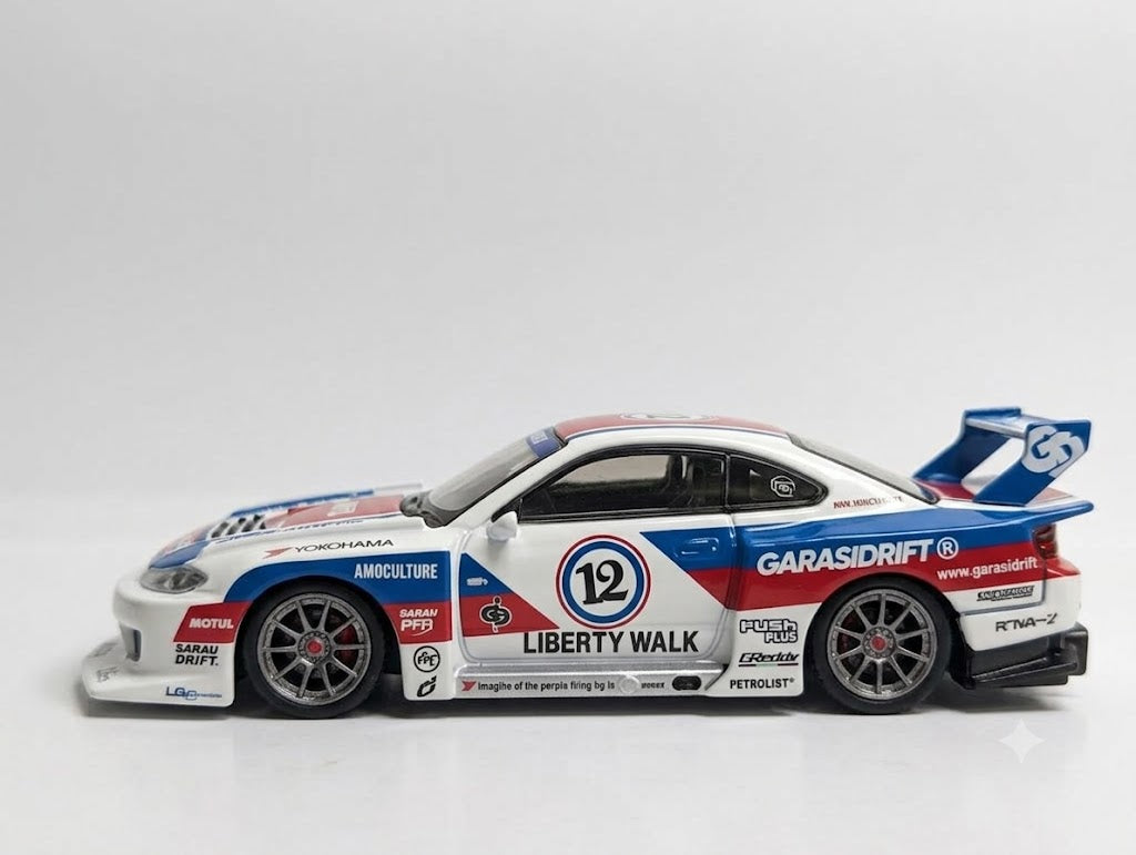 MINI GT Nissan S15 Silvia LB-Super Silhouette Gara Drift x LBWK 2025 🏎️