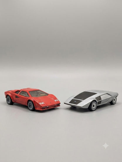 Hot Wheels Premium Car Culture Lamborghini Countach & Lancia Stratos Zero 2-Pack 🏎️