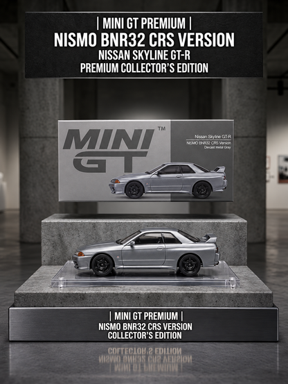 MINI GT Nissan Skyline GT-R (NISMO BNR32 CRS Version) – Dark Metal Gray 🏎️