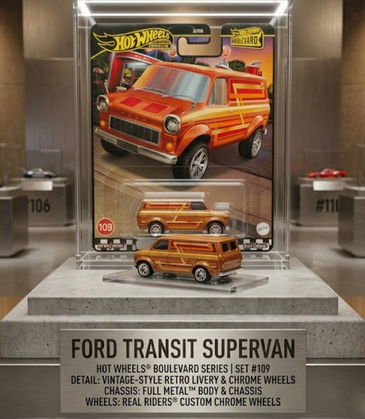 Hot Wheels Premium Boulevard Ford Transit Supervan 🚐