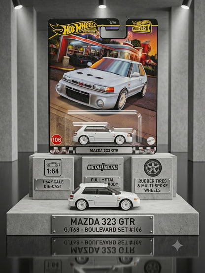Hot Wheels Premium Boulevard Mazda 323 GTR 🏎️