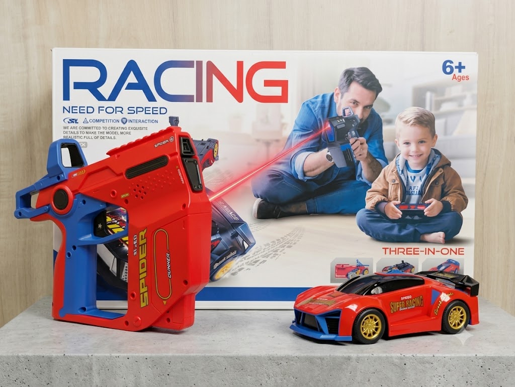 3-in-1 Laser Target RC Super Racing Car & Blaster Set