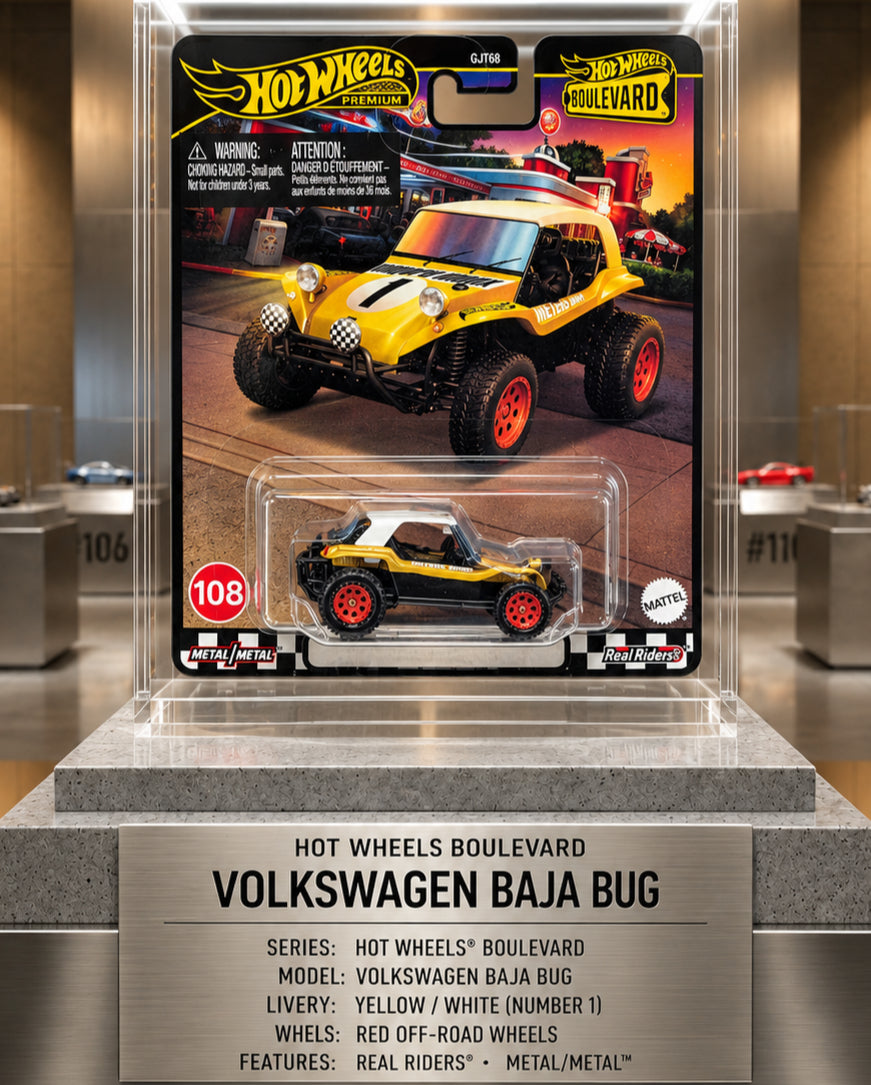 Hot Wheels Premium Boulevard Meyers Manx (Yellow)🏎️