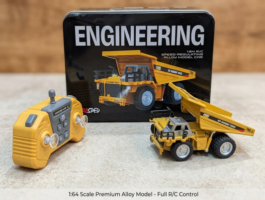 1:64 RC Speed-Regulating Alloy Model Dump Truck
